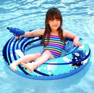 Blaster Ring 42 in. Inflatable Pool Toy with Squirt Gun